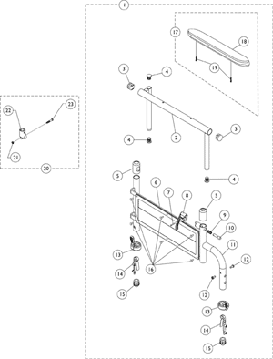 9000XT & 9000XDT Removable Space Saver Adjustable Height Arms