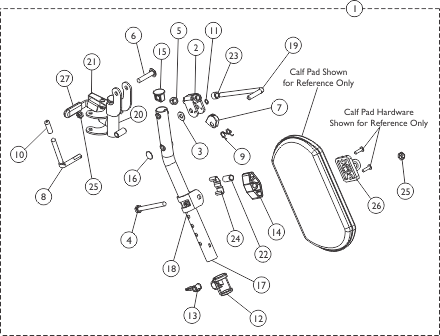 Legrest Support Assembly