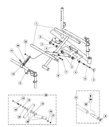 Crossbraces and Seat Extensions