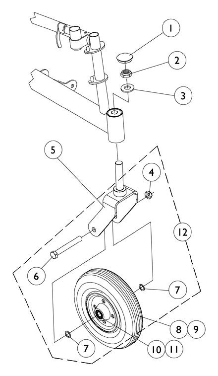 Front Casters and Hardware