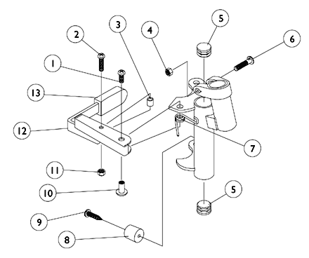 P93M Footrest Supports