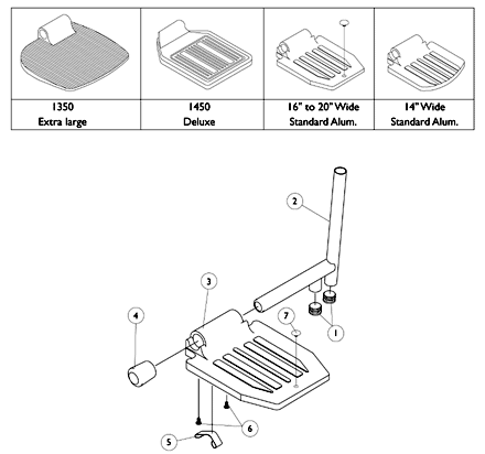 Pivot/ Slide Tube and Footplate