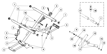 Crossbraces, Hardware and Seat Extensions