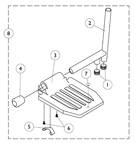 Pivot/Slide Tube and Footplate