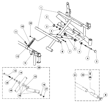 Crossbraces and Seat Extensions