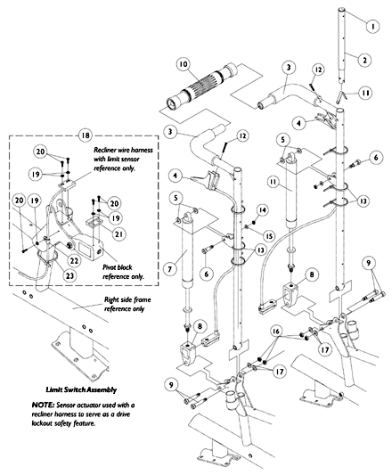 Reclilnler Back Assembly