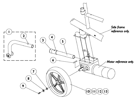 Rear Wheels and Anti-Tippers