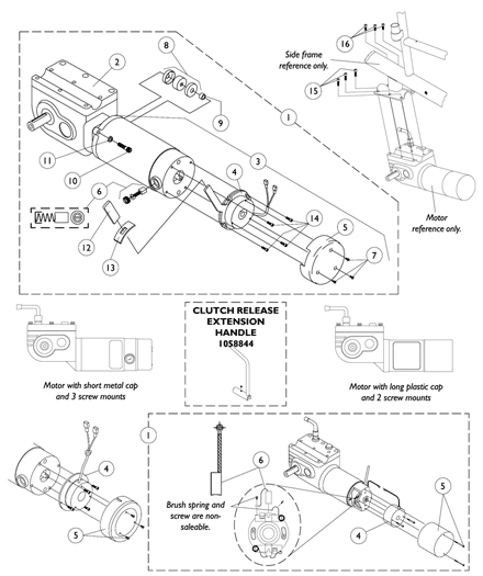 2 - Pole Motor and Gearbox