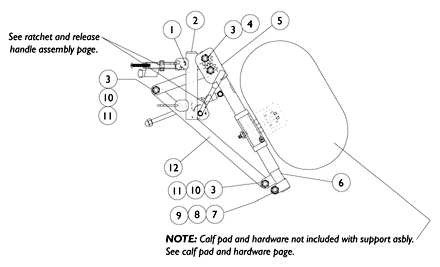 PAS4A/PAL4A Articulating Legrests