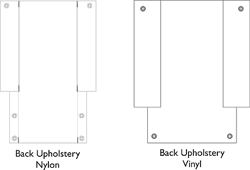 Back Non-Recliner Upholstery (After 9/30/00)