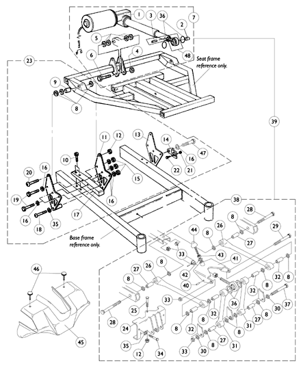 Seat Frame Attaching Hardware