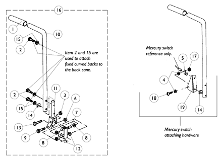 Back Cane Assembly