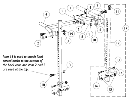 Back Cane Assembly