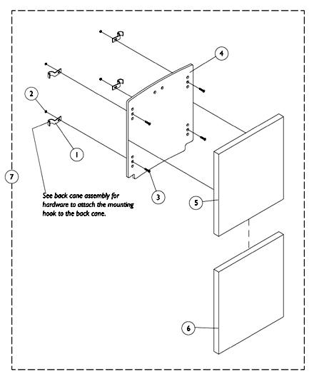 A.B.S. Curved Back Assembly