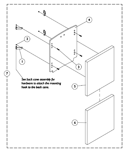 A.B.S. Curved Back Assembly