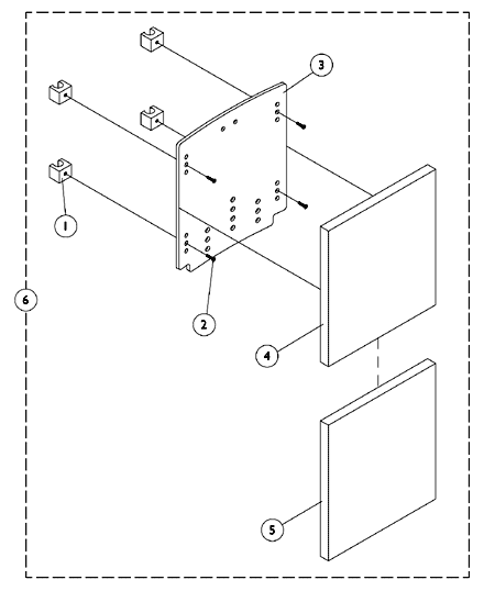 A.B.S. Curved Back Assembly