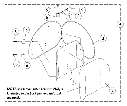 Profile Back Assembly (Fixed, Non-VSR)