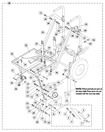 Vent Tray Assembly (Before 5/1/96)