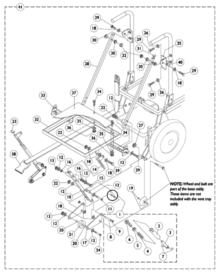 Vent Tray Assembly (After 4/30/96)