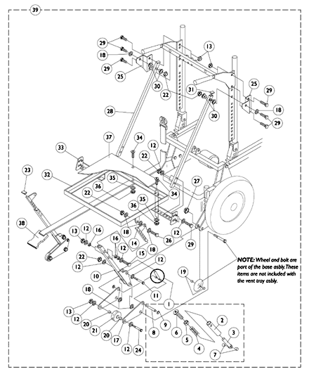 Vent Tray Assembly (After 4/30/96)