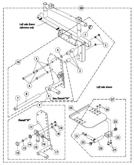 Adjustable Flip-Up Removable Footboard