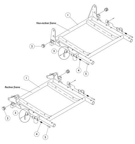 Seat Frame and Hardware