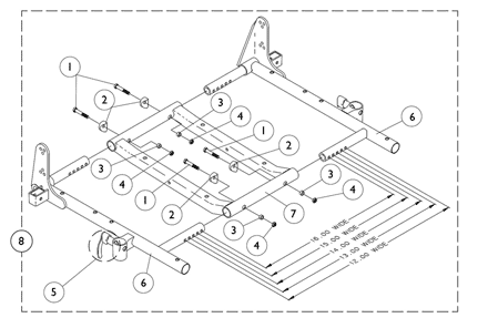 Seat Frame and Hardware - (Junior 12-16