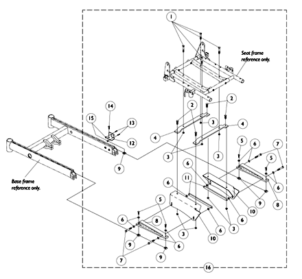 Seat Frame Mounting Hardware