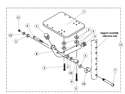 AT5043 Flip-Up Footplates