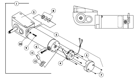 2-Pole Motor and Gearbox