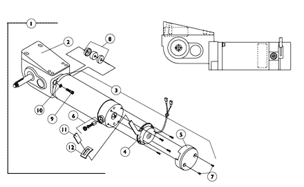 2-Pole Motor and Gearbox