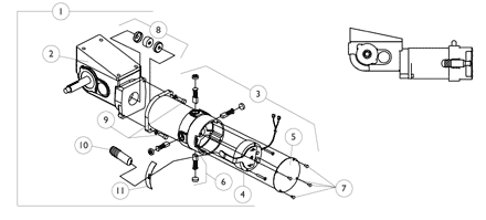 4-Pole Motors and Gearboxes