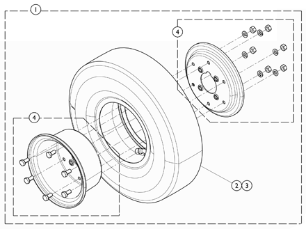 Wheels - Drive Wheels for Non-Free Wheel Hubs