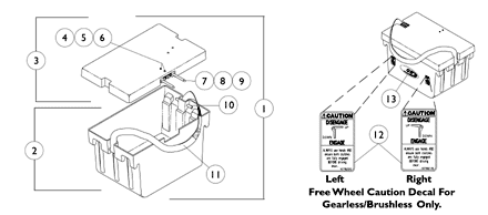 Rear Battery Box for Group 24 Batteries