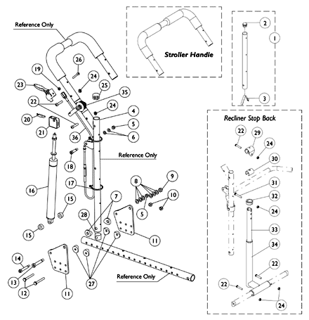 Recliner Back Assembly