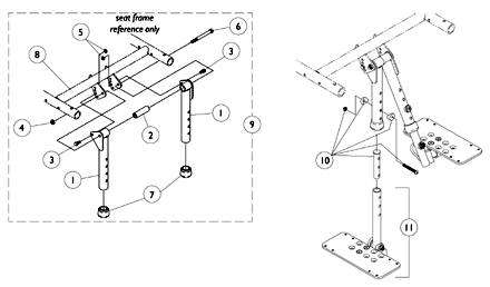 Bilateral  Contracture Footrest