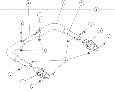 Adjustable Angle Stroller Handle - Inside Mount