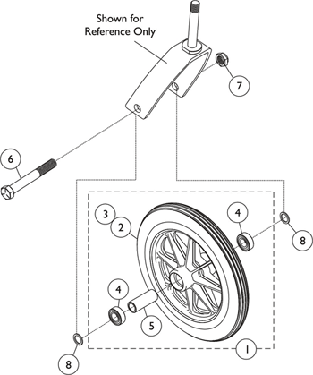 Front Casters and Mounting Hardware