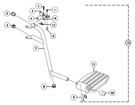 Footrest Support Assembly