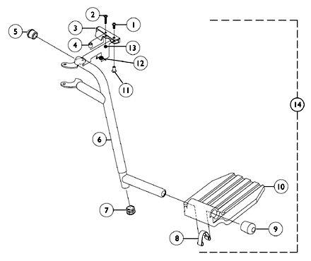 Footrest Support Assembly