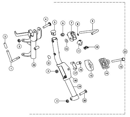 Legrest Support Assembly