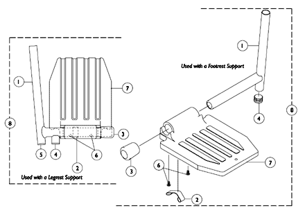 Pivot Slide Tube with Footplate