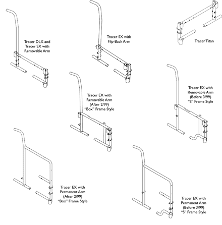 Side Frames without Hardware - Tracer Models