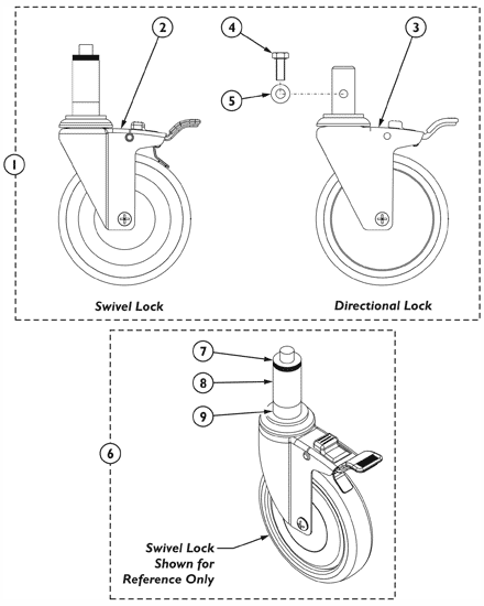 Casters - 5