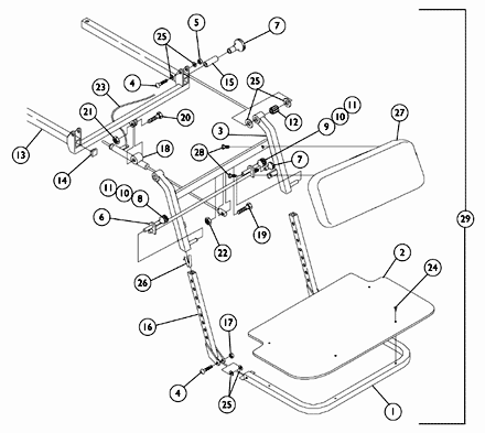 One Piece Elevating Footboard