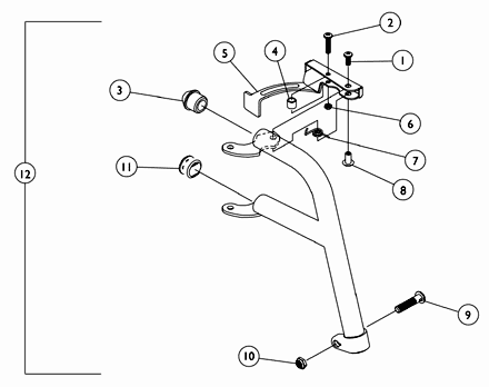 Footrest Support Assembly