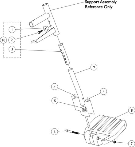 Footplates with Pivot Tubes - Composite