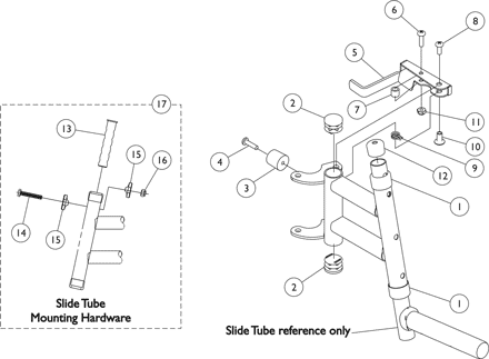 PW93E Footrest Support