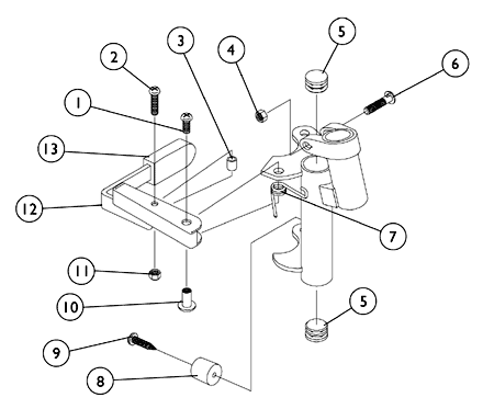 P93M Footrest Support