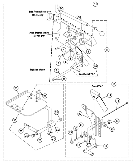 Adjustable Flip-Up Removable Footboard